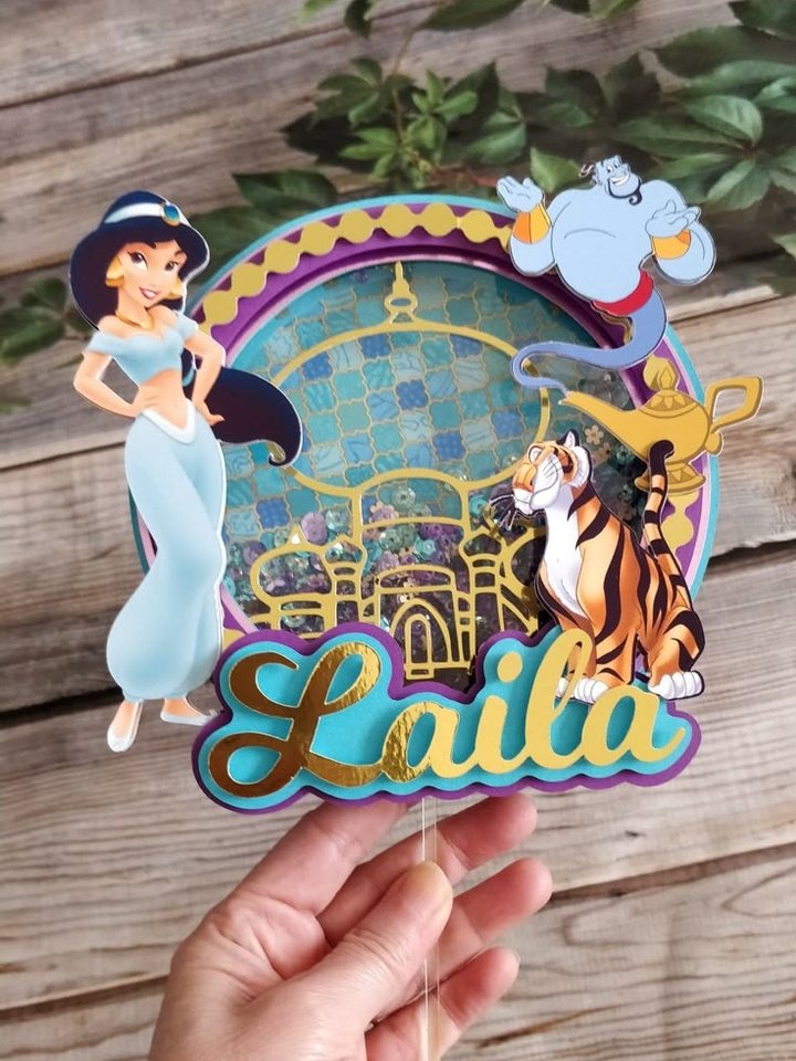 Topper 3D en capas de papel