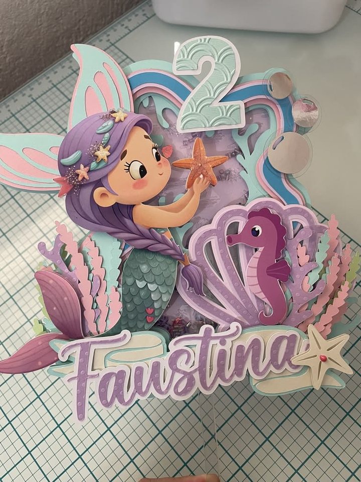 Topper 3D armado a mano