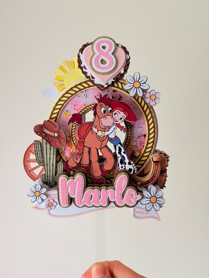 Topper 3D listo para la mesa dulce