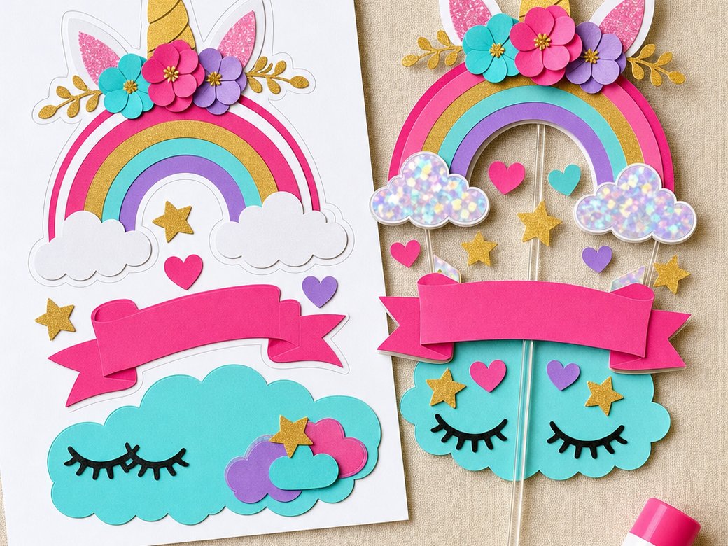 Comparación: topper plano impreso vs topper en capas